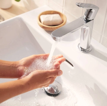 Смесител за мивка Rebris S ComfortZone 110 хром HANSGROHE